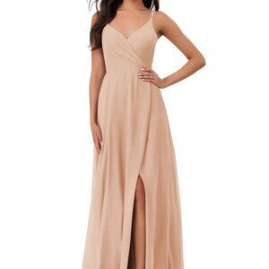 Azazie Lennon / Thana Bridesmaid Dress in pink - size A0